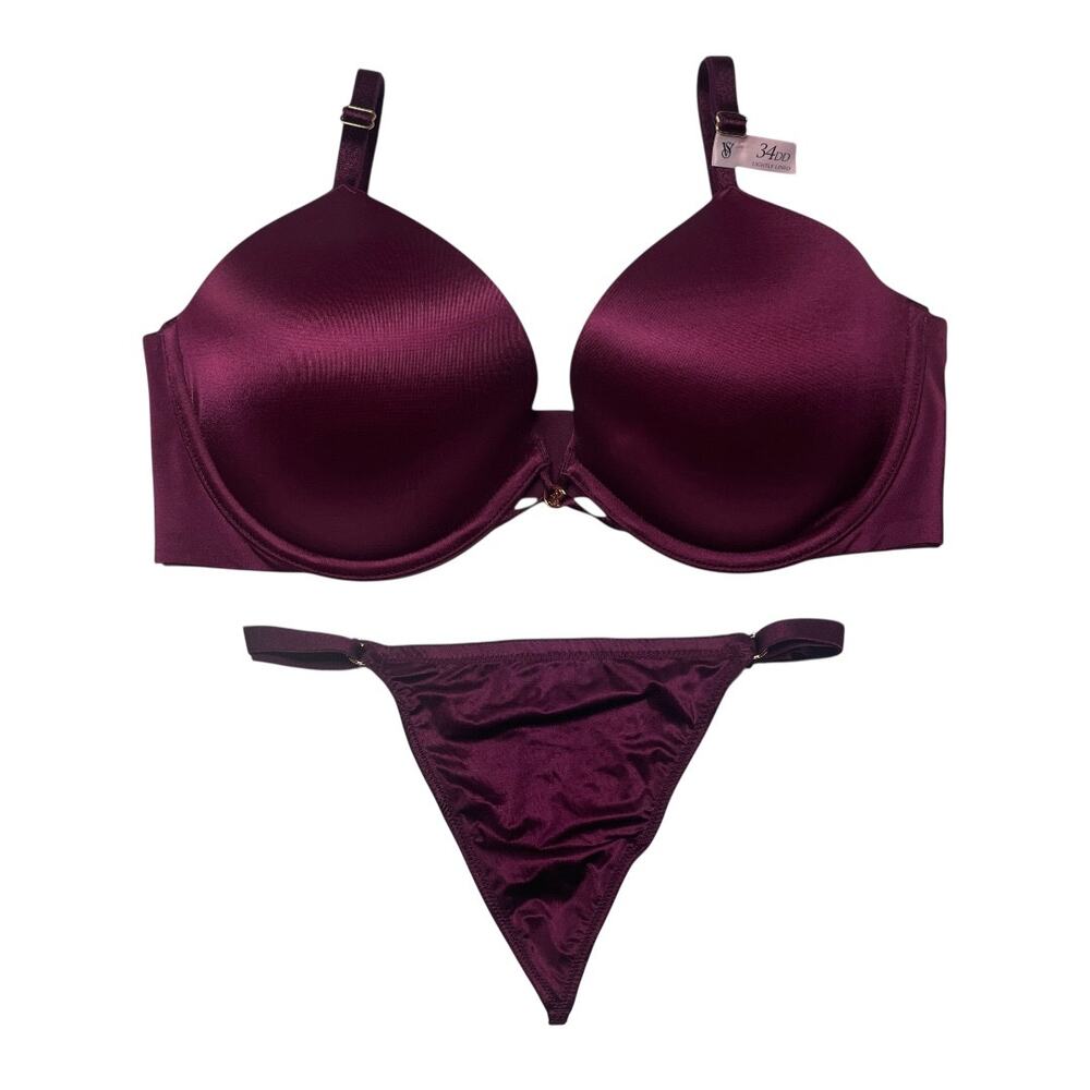Victoria's Secret Very Sexy Smooth Lightly Lined Demi Bra and Panty Set 34DD